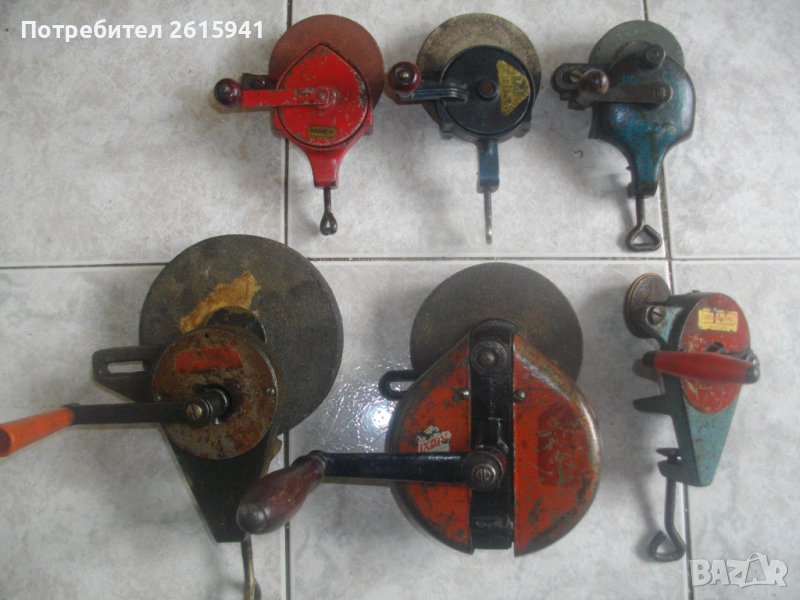 Немски Ръчен Шмиргел-Старо Високо Качество-За Камъни Шлифовъчни-ф160-ф150-ф125-ф110мм-Отличен-Различ, снимка 1