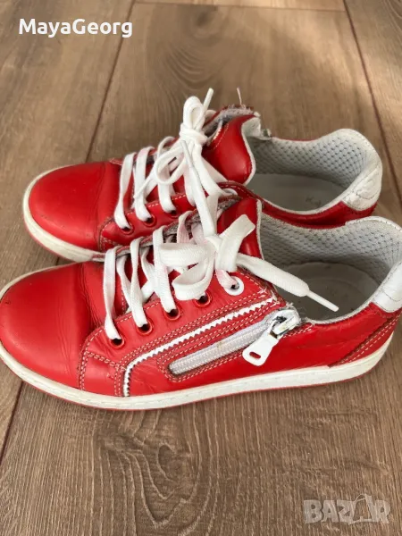 Детски анатомични обувки естествена кожа 32 номер, снимка 1