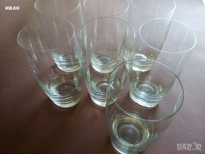 Чаши от соца 7 броя,вместимост 0.2л, снимка 1