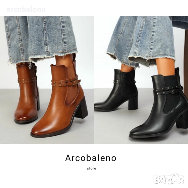 Дамски ботуши тип „Челси“, 2цвята , снимка 1