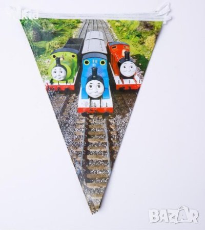 Thomas Томас влакчето Парти Гирлянд Знаменца Флаг Банер, снимка 1