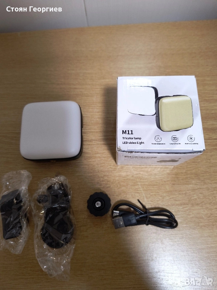 Приставка за магнитно LED осветление за телефон за селфита и фотография , снимка 1