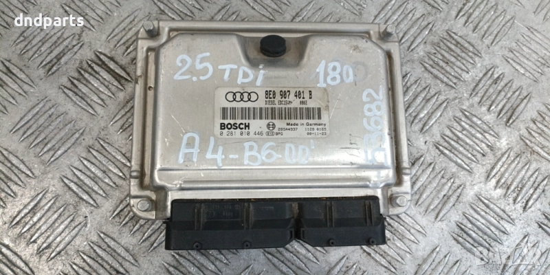 Компютър Audi A4 B6 2.5TDI 180hp 2000г. 8E0907401B 0281010446	, снимка 1