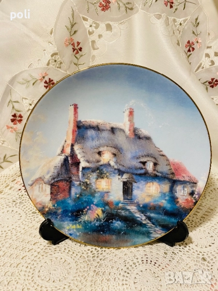 порцеланова чиния за стена , снимка 1