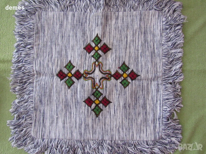 Възглавница от Етиопия, ръчна изработка, снимка 1