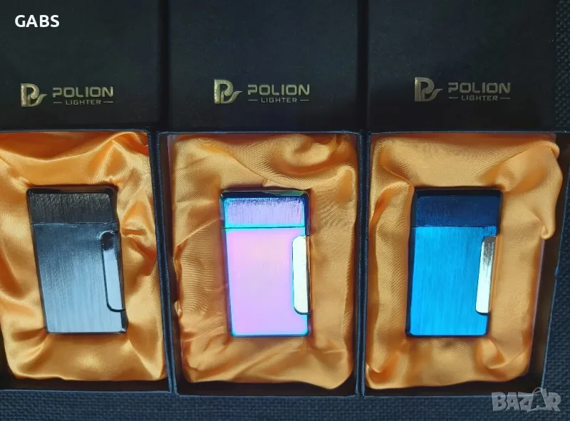 Луксозна газова запалка в подаръчна кутия,три цвята, снимка 1