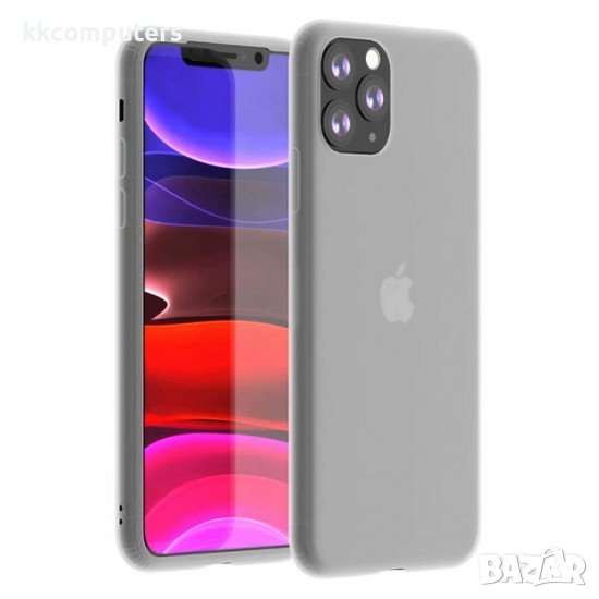 Силиконов прозрачен кейс MBX Latex, За iPhone 11 (6.1), Прозрачен, снимка 1