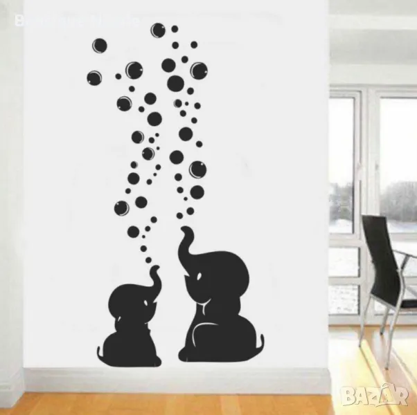 Стикер" Слончета с балончета"  , снимка 1