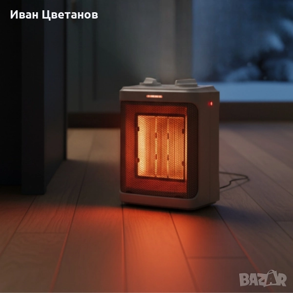 Отоплителна печка с вентилатор PTC Voltz, 1500W – моментална, равномерна топлина, снимка 1