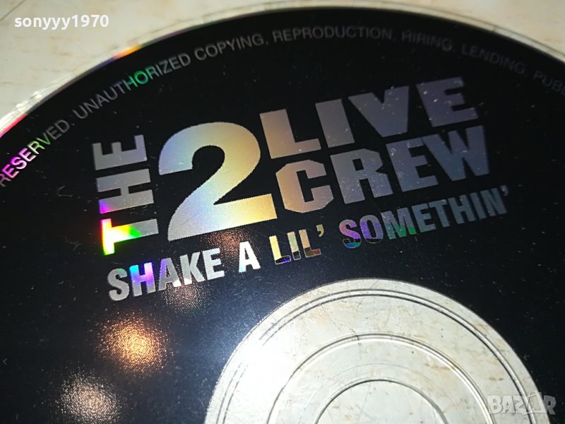 THE 2 LIVE CREW-CD 1706221705, снимка 1