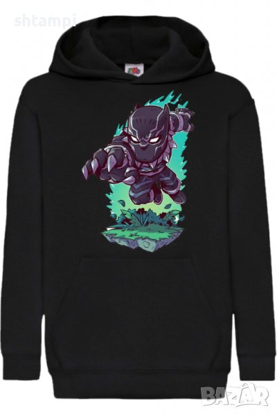 Детски Суитчър/Суитшърт Marvel Black Panther,Игра,Подарък,Изненада,Забавление,Рожден Ден, снимка 1