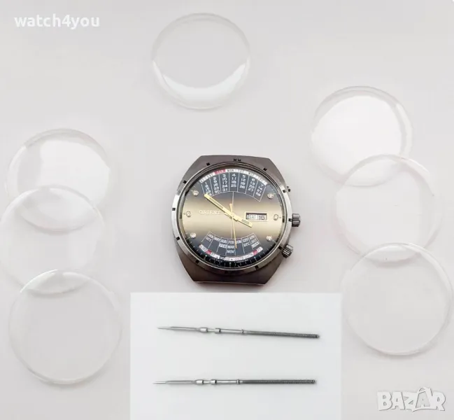 РЕМОНТОАРИ КОРОНКИ СТЪКЛА ЗА ЧАСОВНИЦИ ORIENT 46941 46943 MULTI YEAR CALENDAR. РЕМОНТОАР ЗА ОРИЕНТ, снимка 1