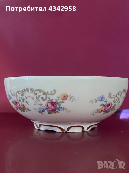 Elfenbein. Bavaria.1938-1950г. Порцеланова чинийка или чаша., снимка 1