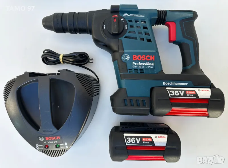BOSCH GBH 36 VF-Li Plus - Мощен акумулаторен перфоратор 2x36V 6.0Ah, снимка 1