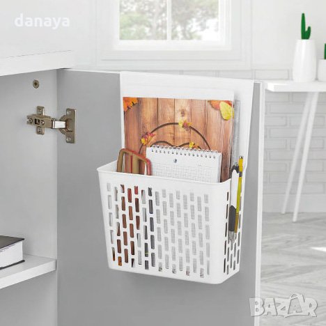 1883 Закачащ се органайзер за кухненски шкаф кошче за закачане, снимка 1