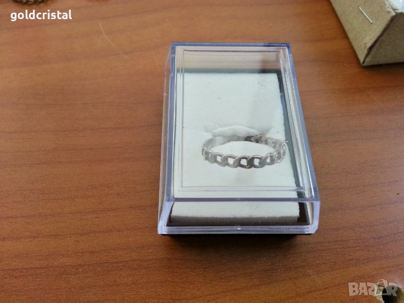 Сребърен пръстен халка, снимка 1