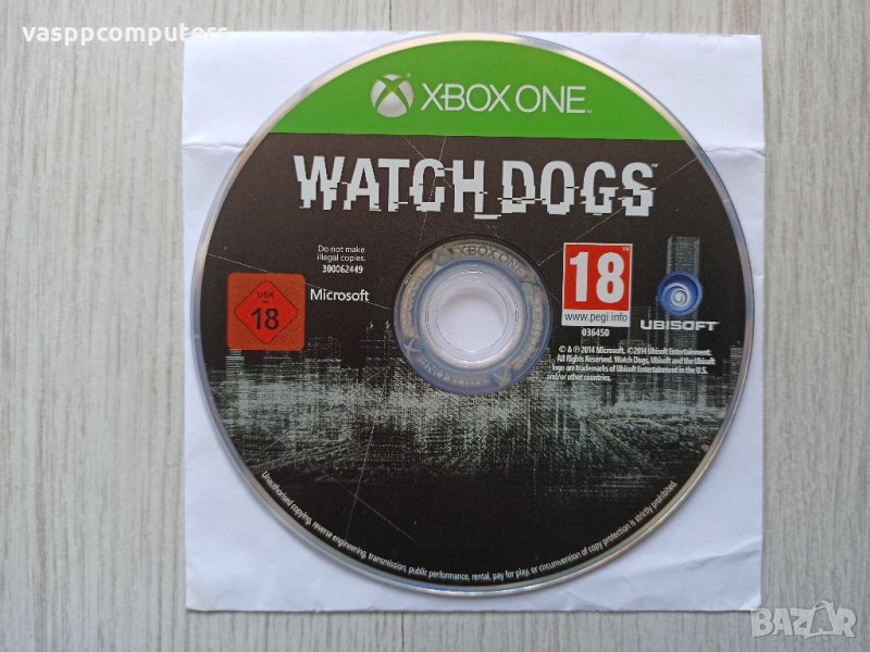 Watch Dogs (без кутия) за XBOX ONE, снимка 1