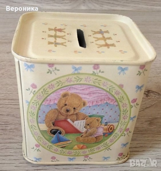 Метална детска ретро касичка от бонбони, снимка 1