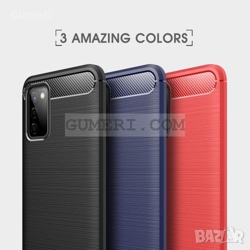 Samsung Galaxy A02s Карбонов удароустойчив гръб , снимка 1