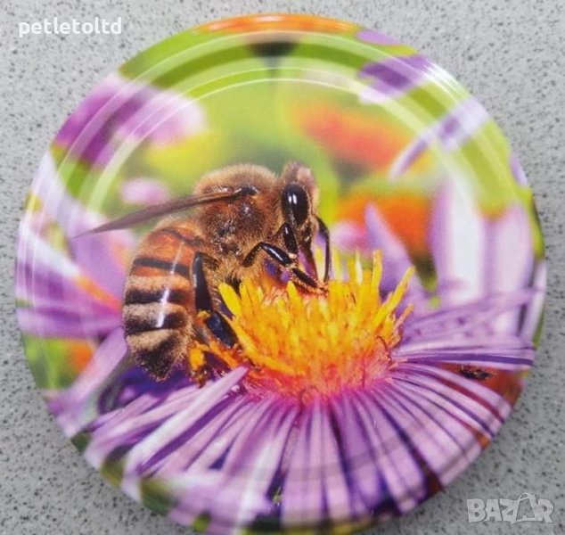 Капачки за стъклени буркани с пчелен мед ПРОМОЦИОНАЛНА ЦЕНА ЗА СЕЗОНА, снимка 1
