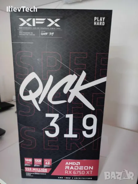 Видео карта XFX Speedster QICK319 Radeon RX 6750XT 12GB GDDR6, снимка 1