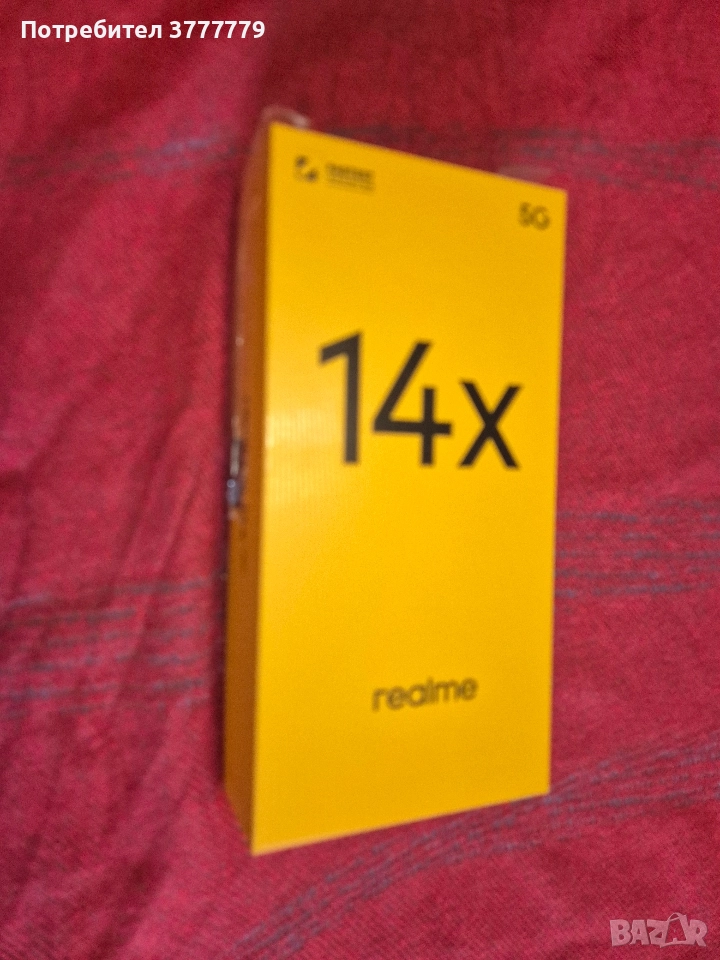 Смартфон GSM REALME 14X 5G 128/6 BLACK 6.67 ", 128 GB, RAM 6 GB, 50 MP, снимка 1