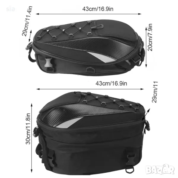 Мото Раница, Чанта за мотор, скутер, за багажник , снимка 1