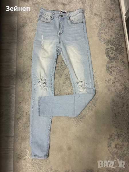 Дамски дънки със скъсан ефект, снимка 1