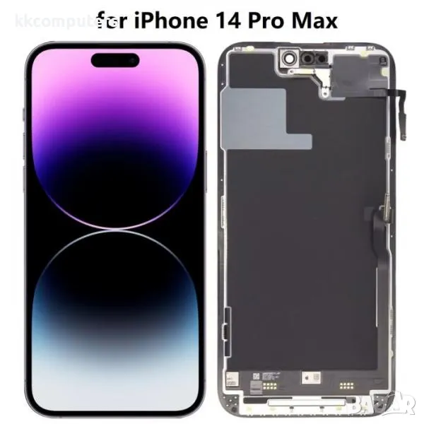 LCD Дисплей за iPhone 14 Pro Max 6.7 + Тъч скрийн / Черен / FOG Баркод : 483407, снимка 1