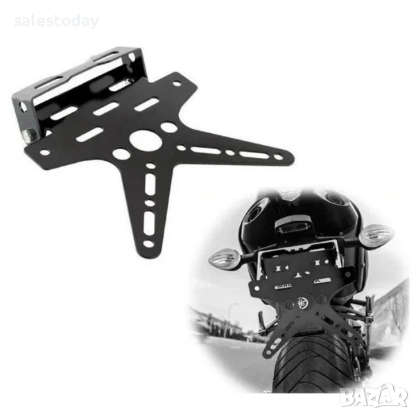 Стойка за номер за мотор, скутер или АТВ, алуминиева, снимка 1