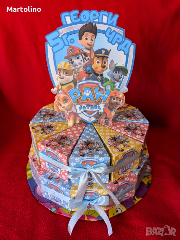 Картонена торта Пес патрул, снимка 1