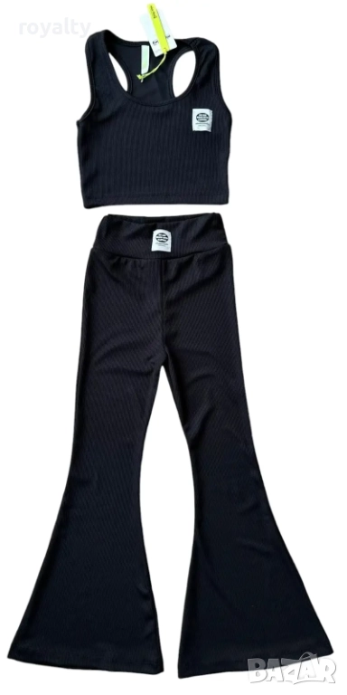 Детски комплект за момичета с клин чарлстон и бюстие, снимка 1