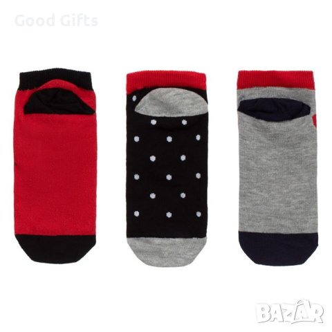 3 чифта Дамски Коледни чорапи, Къси, 36-42н, снимка 2 - Дамски чорапи - 42764405
