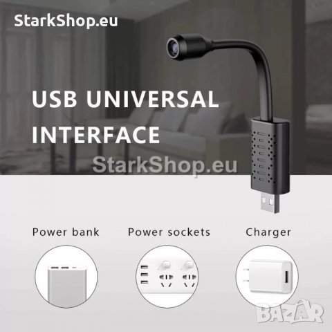 Безжична гъвкава WiFi USB мини камера, снимка 7 - USB кабели - 38497723