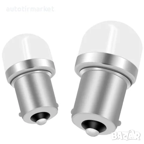 LED крушка бяла BA15s G – Tech 12/24V – T466, снимка 3 - Аксесоари и консумативи - 56054759