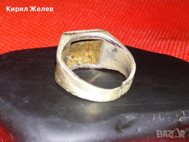 СТАРИНЕН КЛАСИЧЕСКИ РЕТРО МОДЕЛ СРЕБЪРЕН РЕГУЛИРУЕМ ПРЪСТЕН ВИСОКА ПРОБА СРЕБРО РЪЧНА РАБОТА 43237, снимка 15 - Антикварни и старинни предмети - 44610892