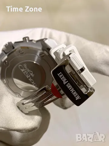 Audemars Piguet Royal Oak Offshore Chronograph 37mm White-Blue Diamond Дамски Различни Варианти, снимка 10 - Дамски - 48182710