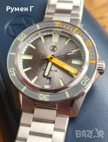 Чисто нов Zelos Swordfish 42 Nimbus Grey limited edition 058/200, снимка 2 - Мъжки - 54208060