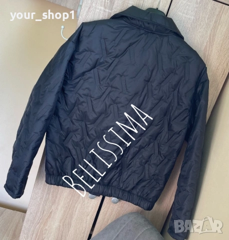 Олекотено пролетно яке в черно , снимка 3 - Якета - 53882329