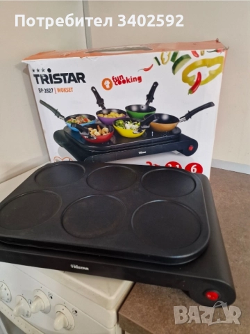 Tristar парти комплект Уок - тигани и плоча