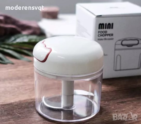 Мини ръчен кухненски чопър - компактен, снимка 7 - Аксесоари за кухня - 40501471