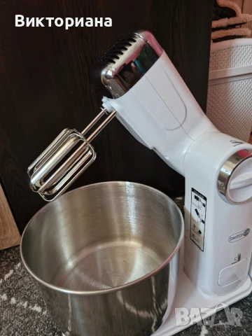 Нов Планетарен миксер с иноксова купа 300W, снимка 6 - Кухненски роботи - 50741996