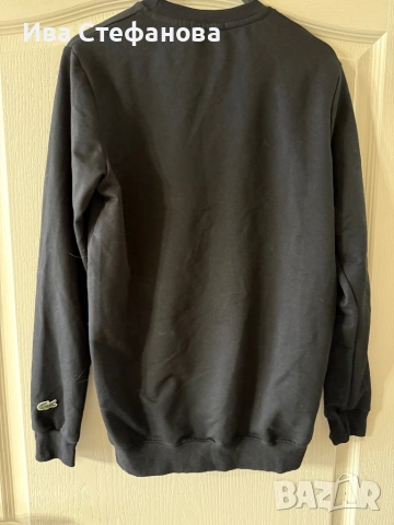Нова черна спортно елегантна блуза Lacoste Лакоста памук памучна . 100% оригинална, снимка 3 - Блузи - 54139499