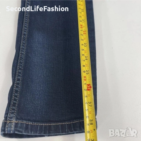 Дамски тесни дънки Oxbow Straight Fit, размер 27, ниска талия, тъмносини, снимка 7 - Дънки - 53274566