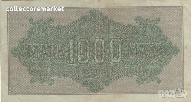 1000 марки 1922, Германия, снимка 2 - Нумизматика и бонистика - 39032178