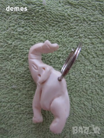 Ключодържател от кост-слон, изящна изработка, снимка 3 - Други - 48476390