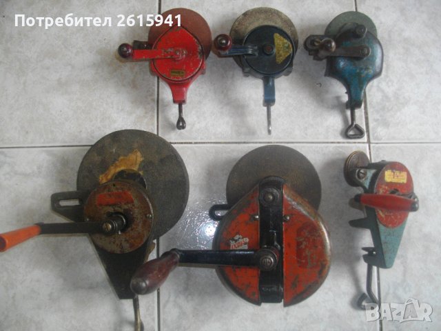 Немски Ръчен Шмиргел-Старо Високо Качество-За Камъни Шлифовъчни-ф160-ф150-ф125-ф110мм-Отличен-Различ, снимка 1