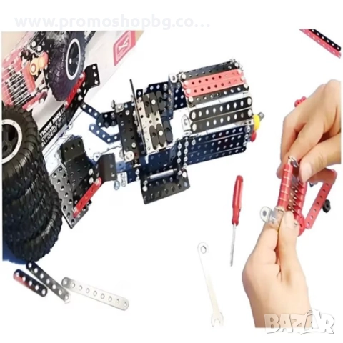 Конструктор джип, Метален, 3D модел, 274 части, снимка 5 - Конструктори - 52777487