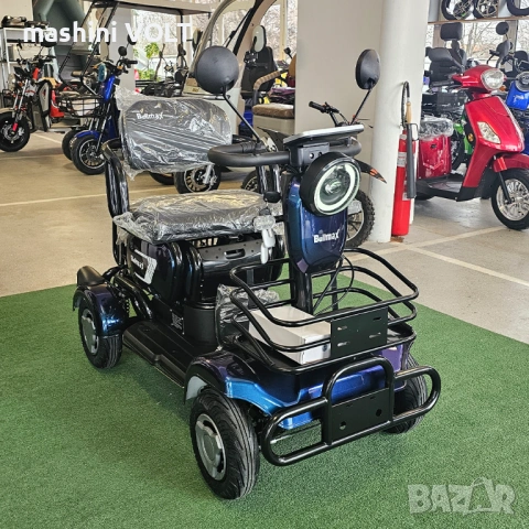 Електрическа четириколка BULLMAX A9, рекуперация, магнитна спирачка, 1500W, 48V/20Ah