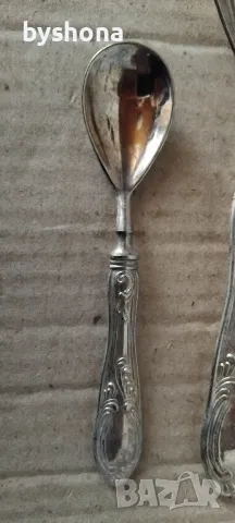 Сребърни прибори за хранене, снимка 7 - Антикварни и старинни предмети - 49567833